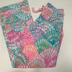 Lilly Pulitzer Oh Shello pattern pajama pants size XS